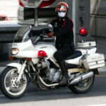Yamaha Police Escort Motorcycle.