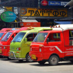 Tuk tuks in Phuket.
